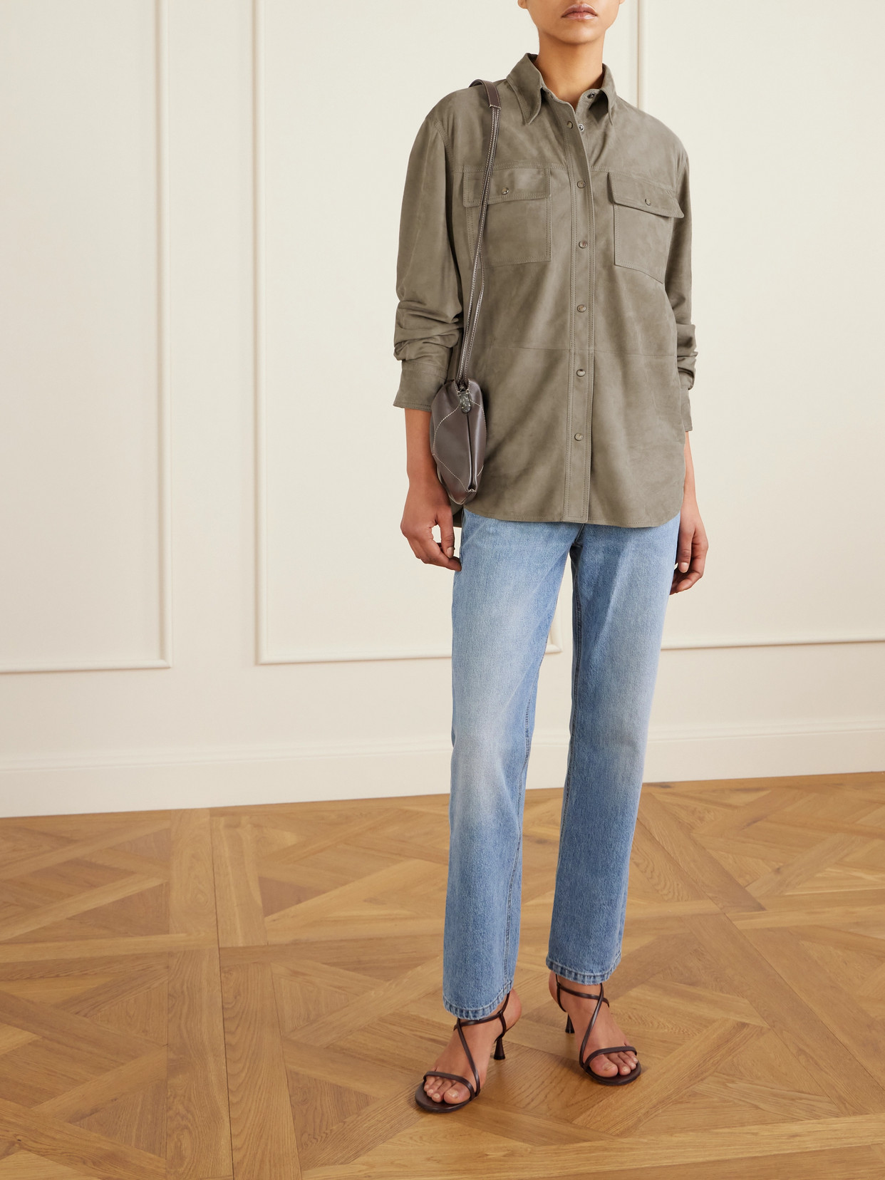 Suede Overshirt - Green