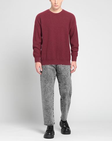 Man Sweater Garnet Size XL Wool, Viscose, Nylon, Cashmere
