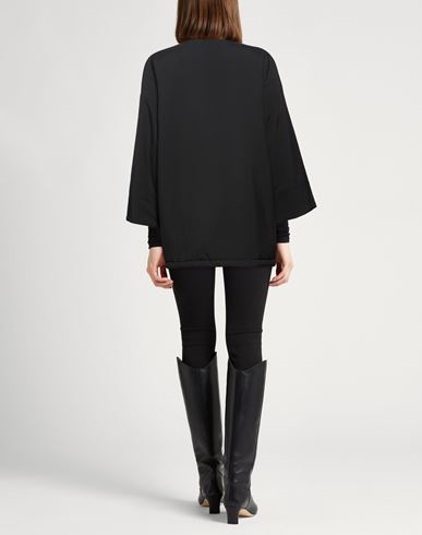Woman Jacket Black Size M Polyester, Cashmere, Wool, Ovine leather