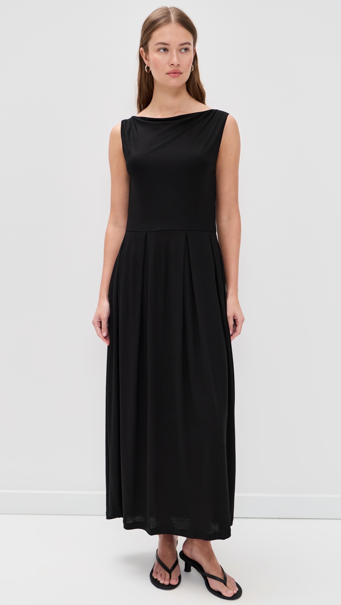 Square Neck Dress Black