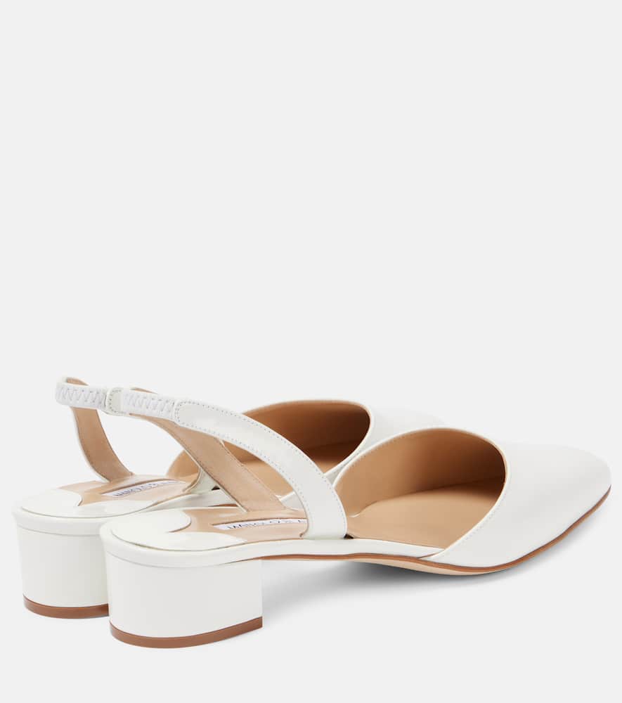 Manolo Blahnik Bridal Aspro 30 leather slingback pumps