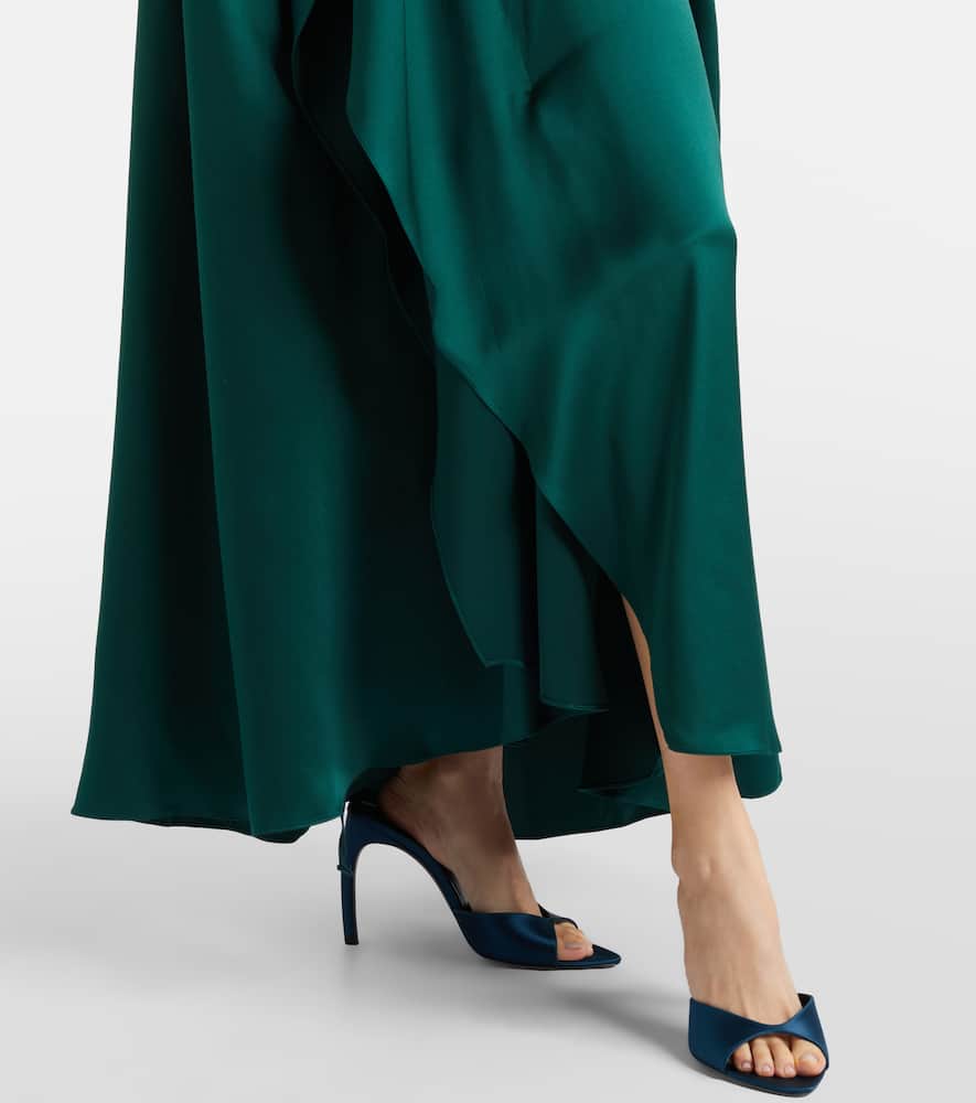 Hiba silk satin maxi dress