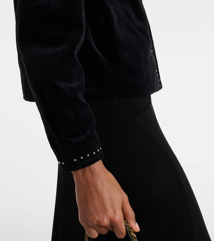 Pietra embellished cotton jacket
