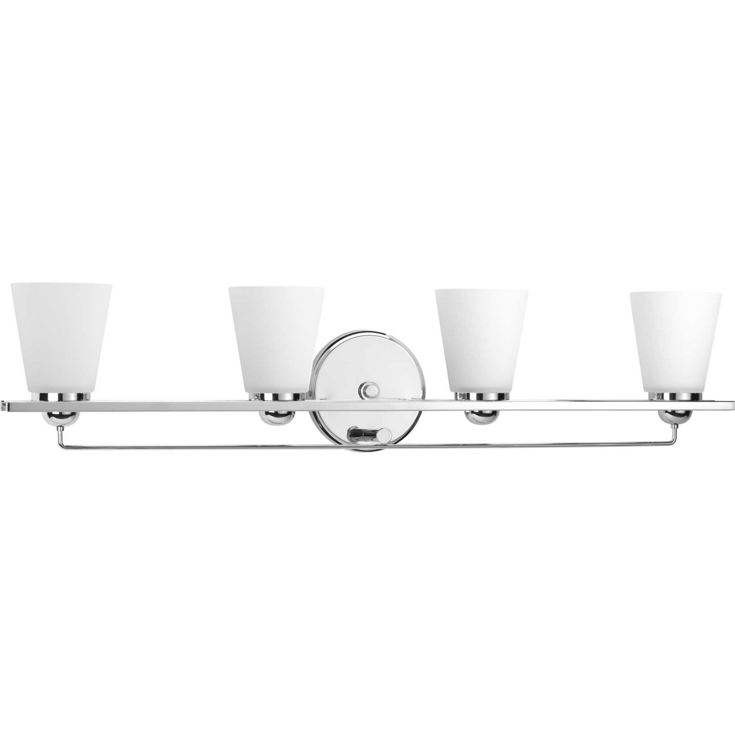Polished Chrome Four Light Bath from the Flight Collection