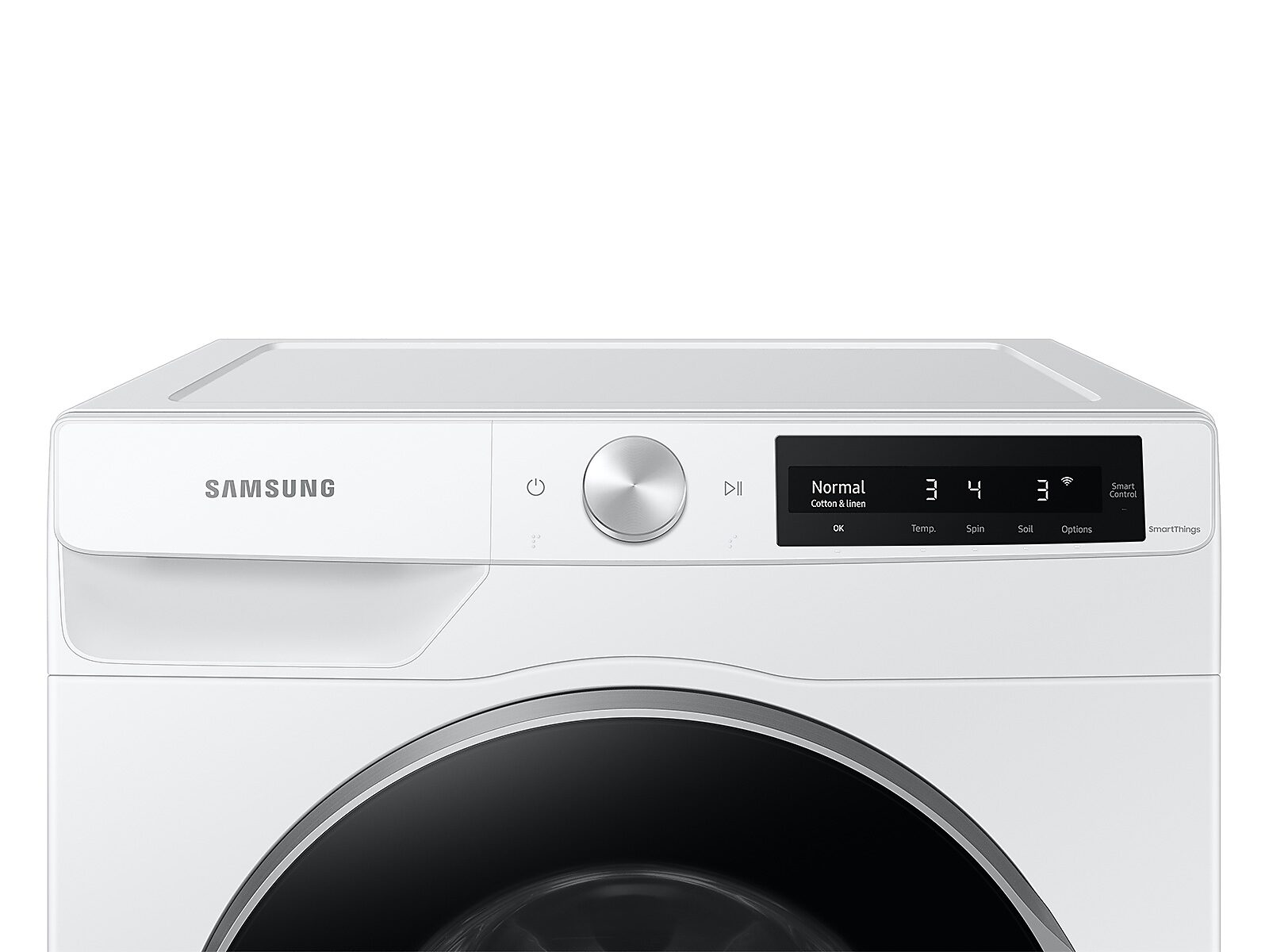 2.5 cu. ft. Compact Front Load Washer with AI Smart Dial and Super Speed Wash in White(WW25B6900AW/A2)