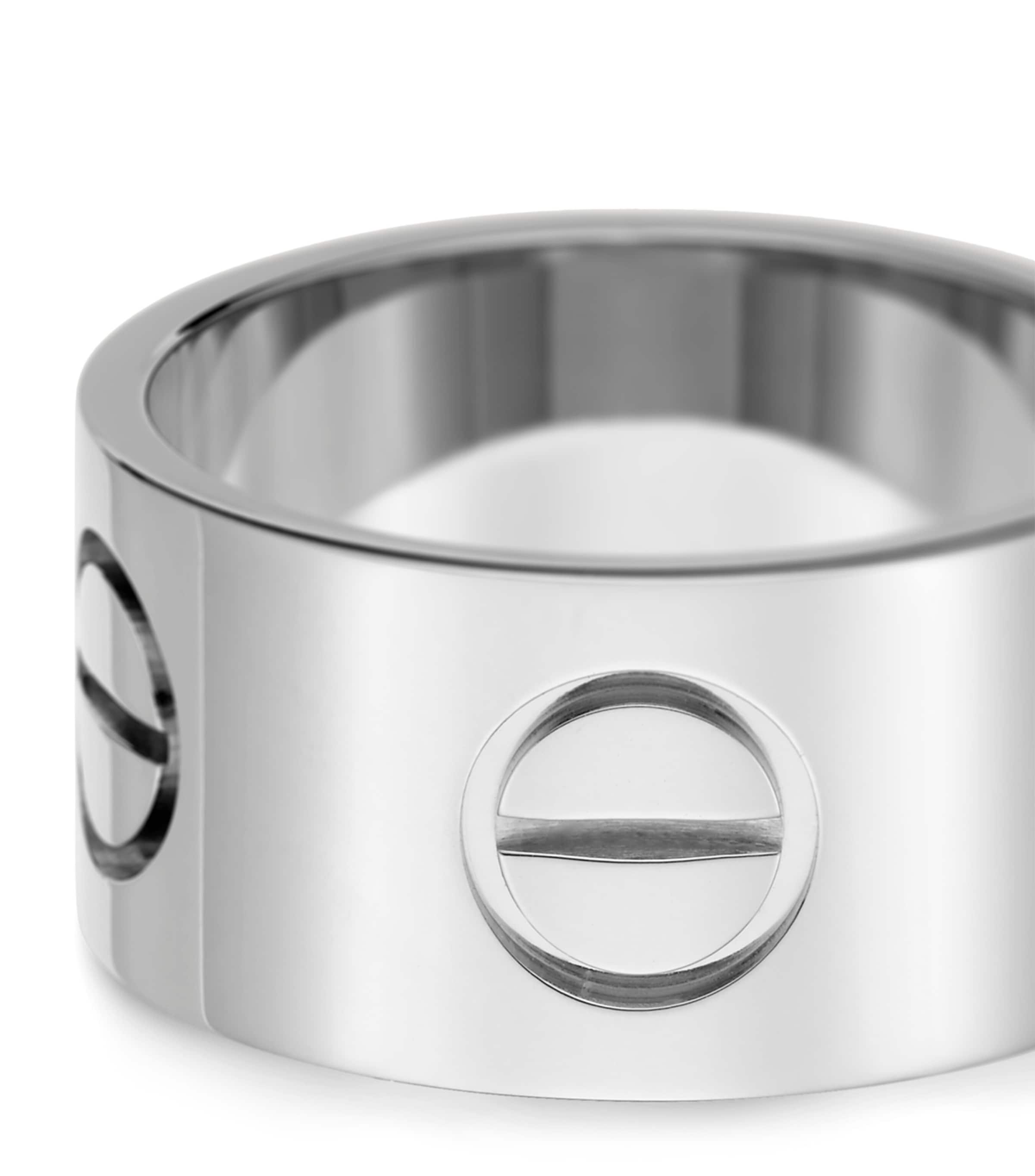 White Gold Love Ring