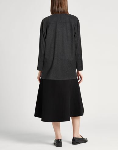 Woman Shirt Charcoal Size 0 Viscose, Polyester, Wool, Elastane