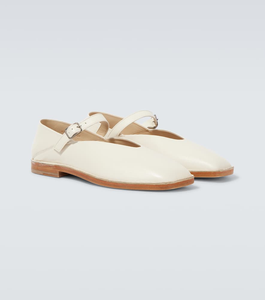 Leather Mary Jane flats