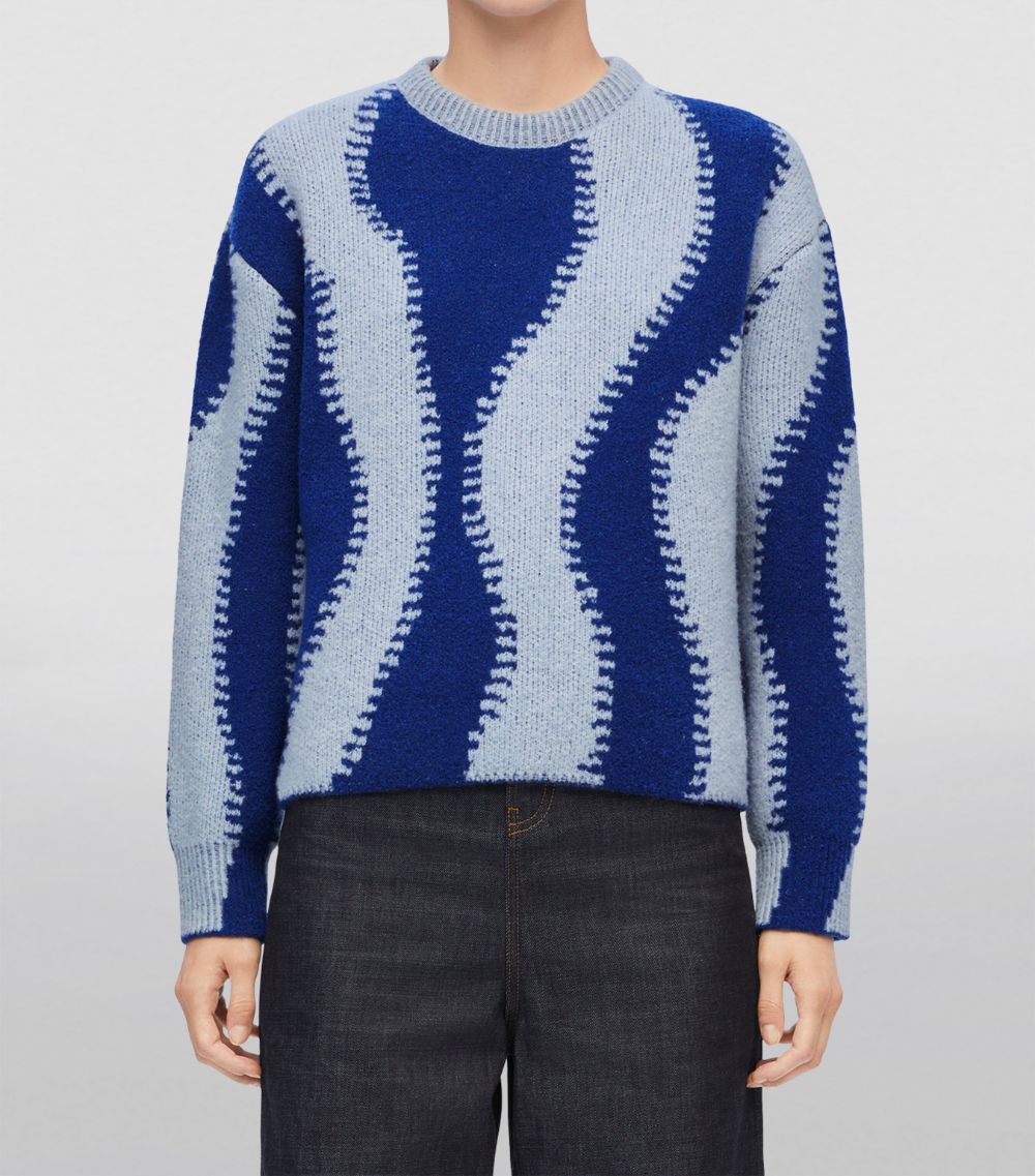 Wool-Blend Patterned Sweater