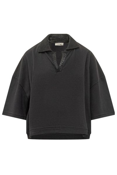 Atomo Factory Crochet Polo Top