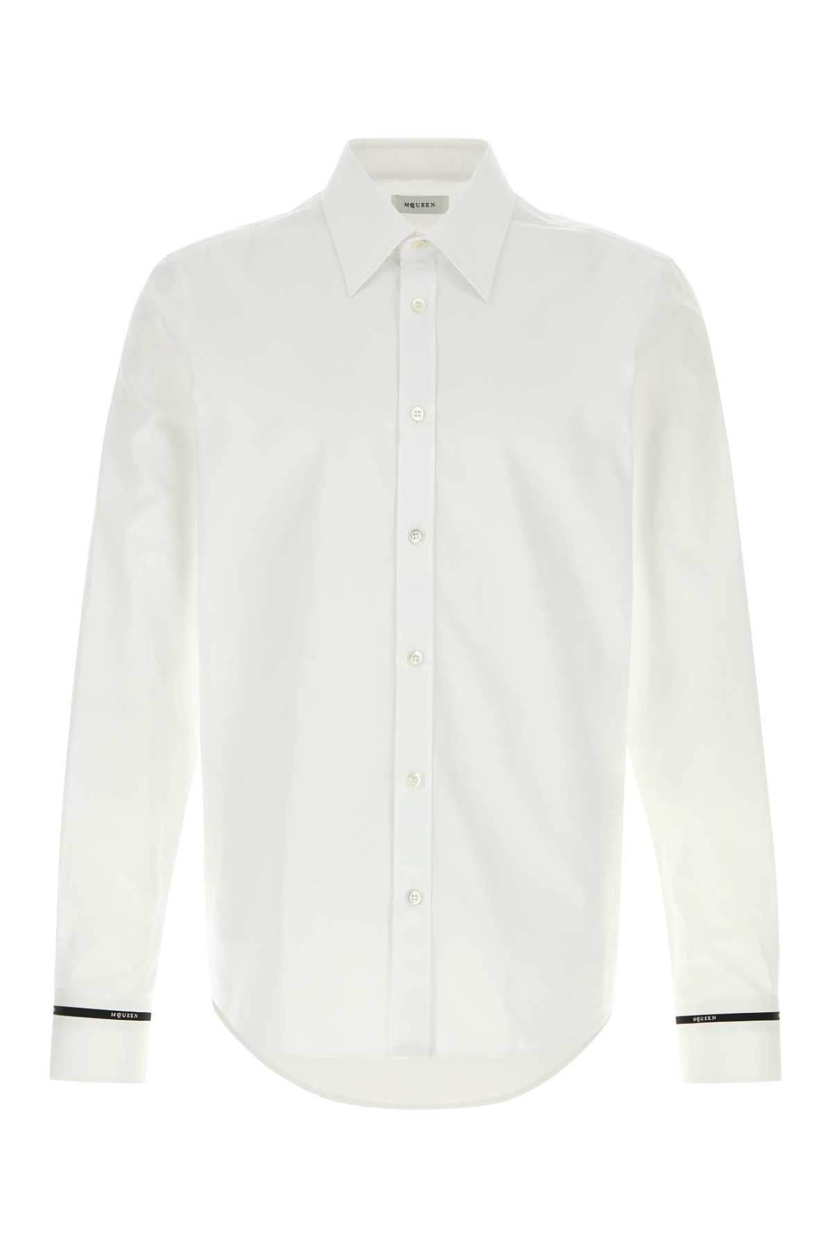 Cotton Button-Down Shirt — White
