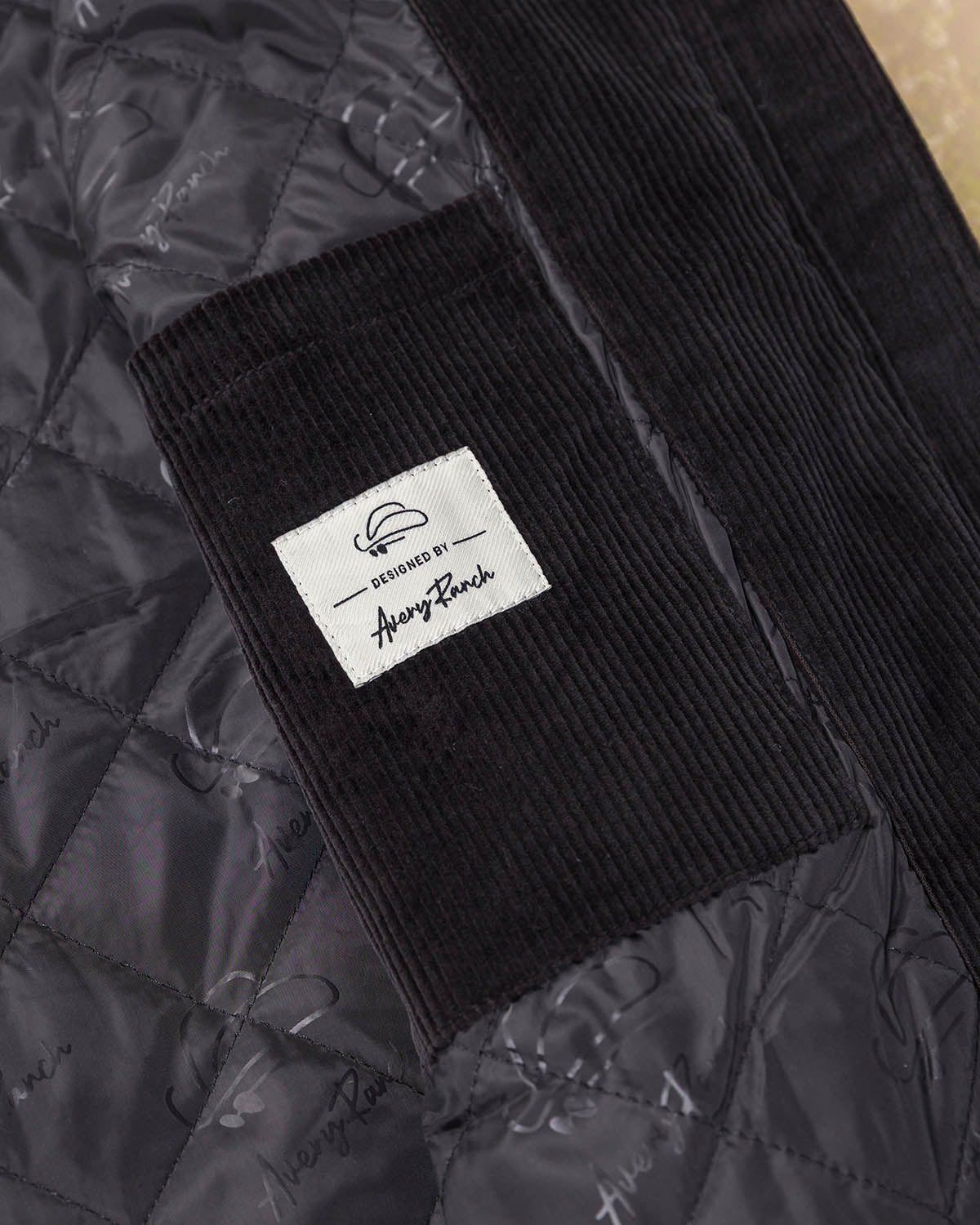 CORDUROY BOMBER JACKET CAT WWR DESIGNED BY AVERY RANCH