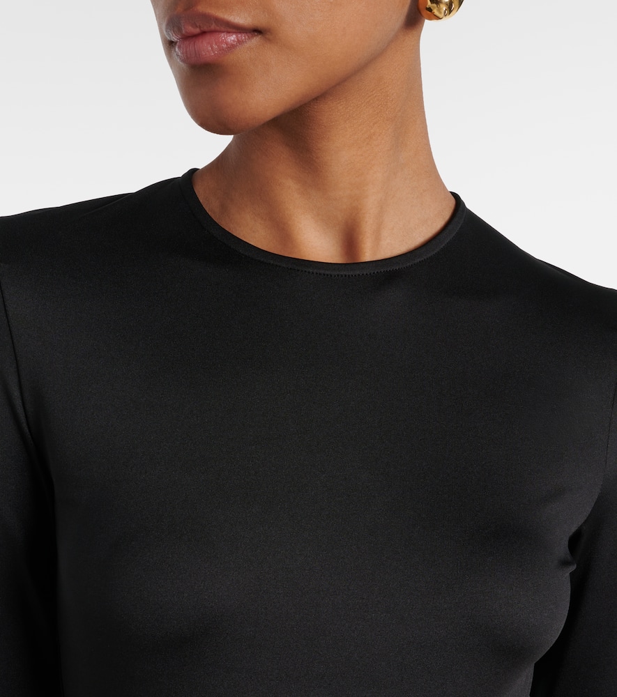 Gathered jersey gown