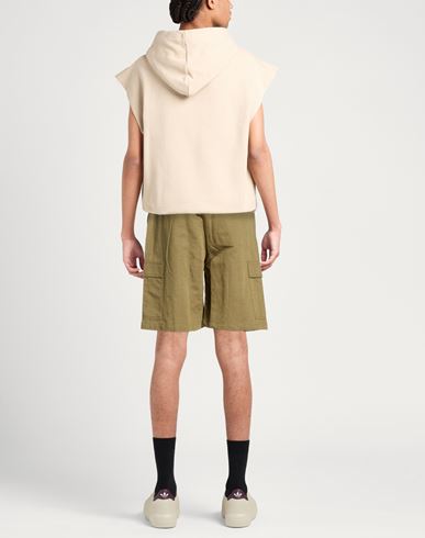 Man Shorts & Bermuda Shorts Military green Size 36 Linen, Cotton