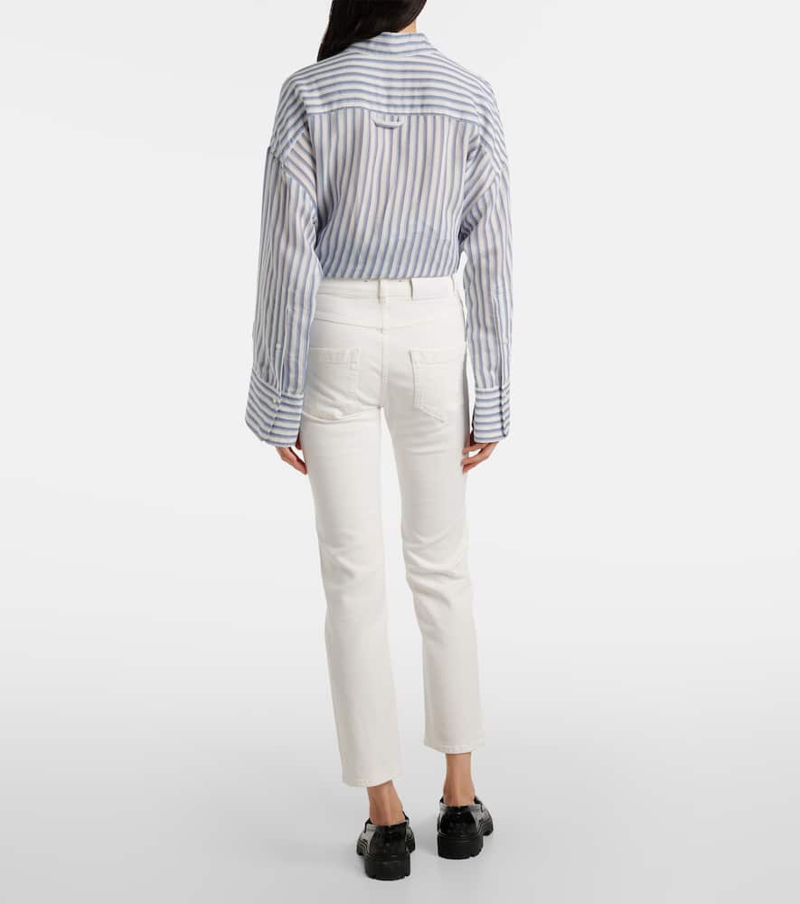 High-rise straight jeans