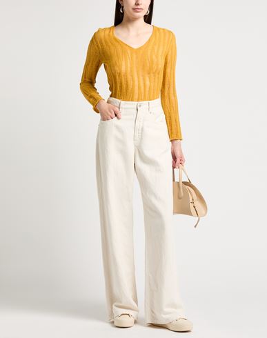 Woman Sweater Marigold Size 8 Baby alpaca wool, Recycled polyamide, Polyamide