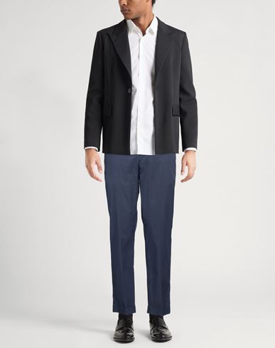 Man Pants Slate blue Size 36 Cotton, Polyamide, Elastane