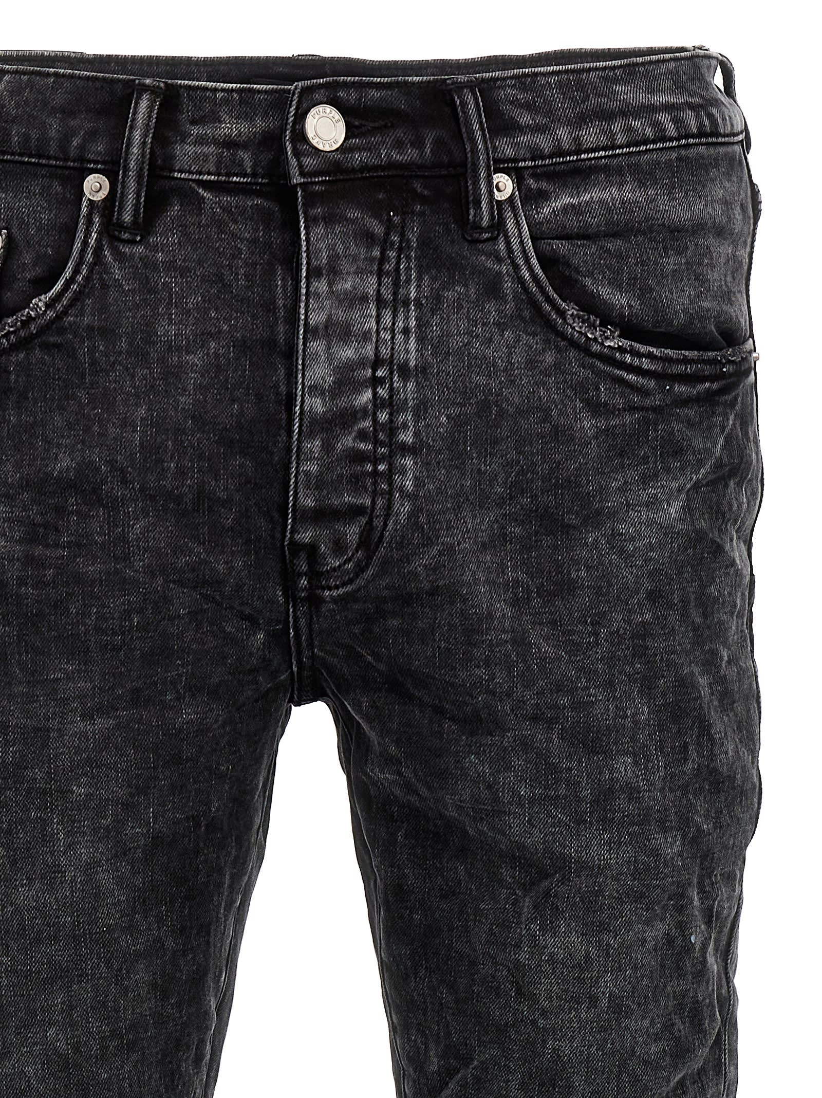 Stonewashed mid-rise jeans - Grey