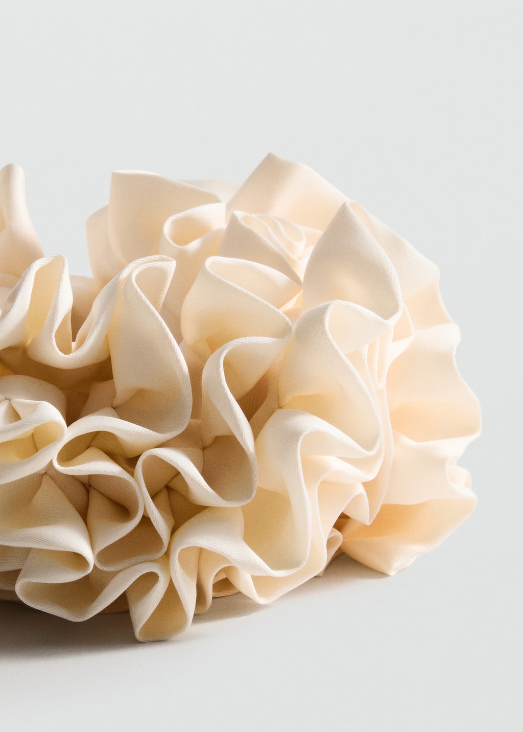 Mini ruffled scrunchie ecru - Woman - One size - 