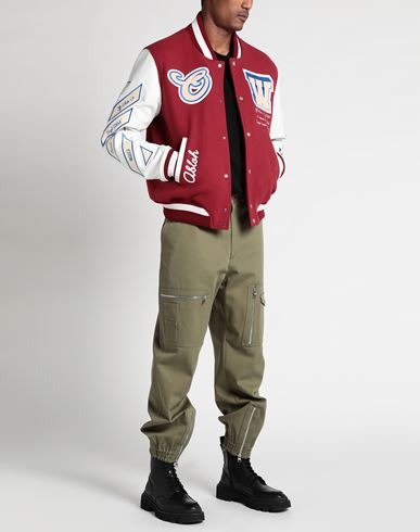 Off-white Man Jacket Brick red
