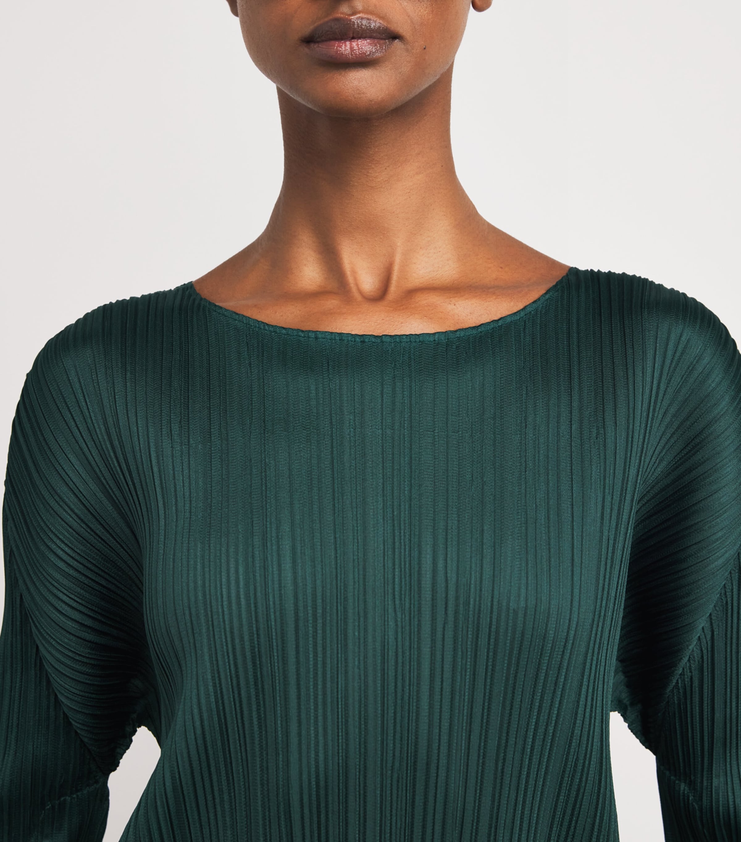 Pleats Please Issey Miyake Merry Bicolor Midi Dress