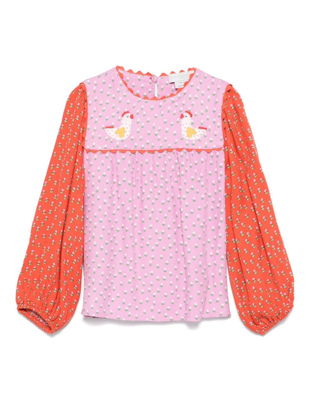 Colourblock blouse - Pink