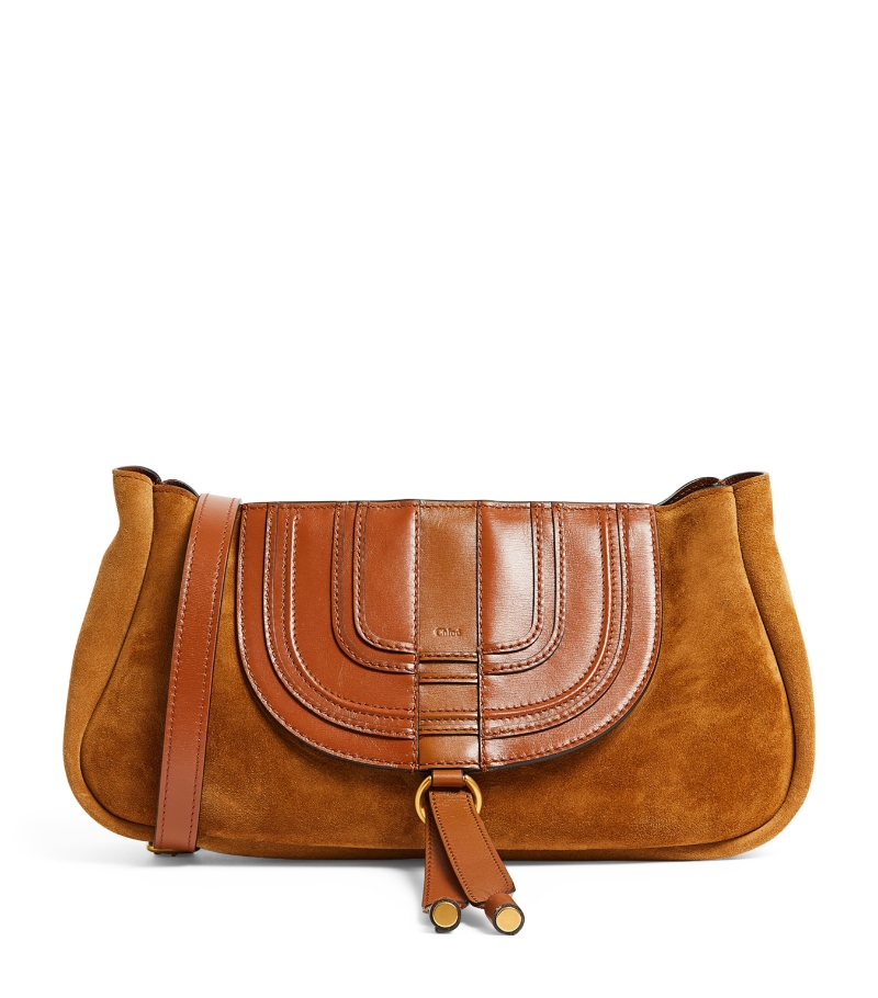 Suede Marcie Clutch Bag