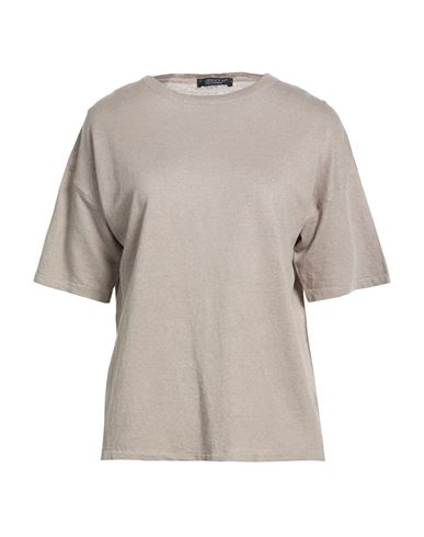 Woman Sweater Taupe Size 10 Linen, Cotton