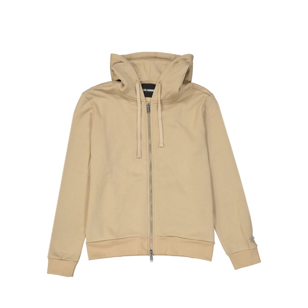 Les Hommes Beige Cotton Men's Sweatshirt