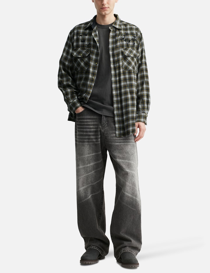 Upcycled Parachute Flannel Shirt