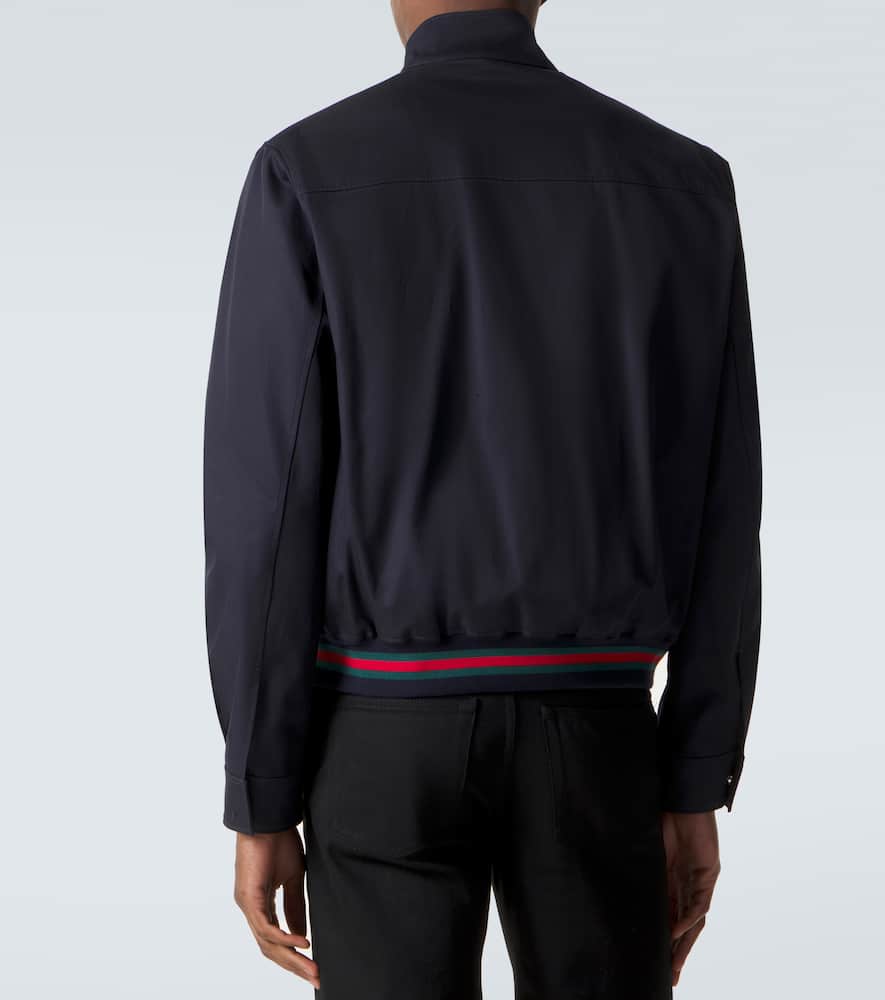 Web Stripe cotton twill jacket
