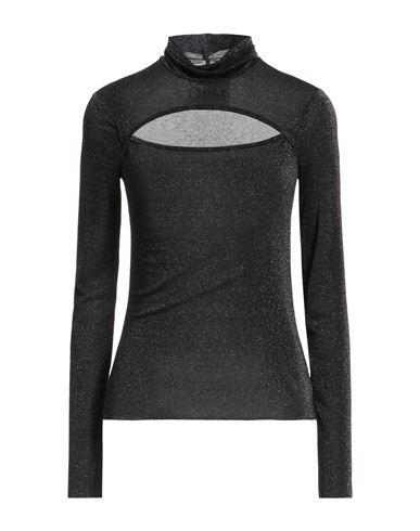 Woman Top Black Size S Viscose, Polyamide, Metallic Polyester, Elastane