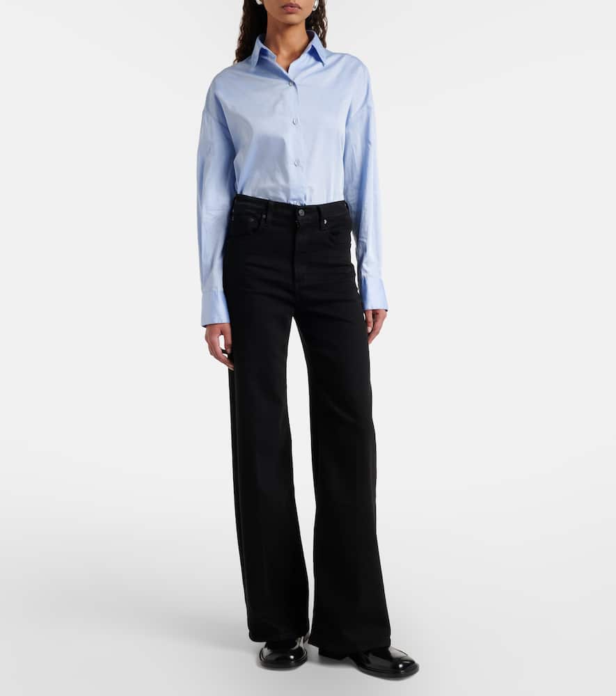 Lyra high-rise wide-leg jeans