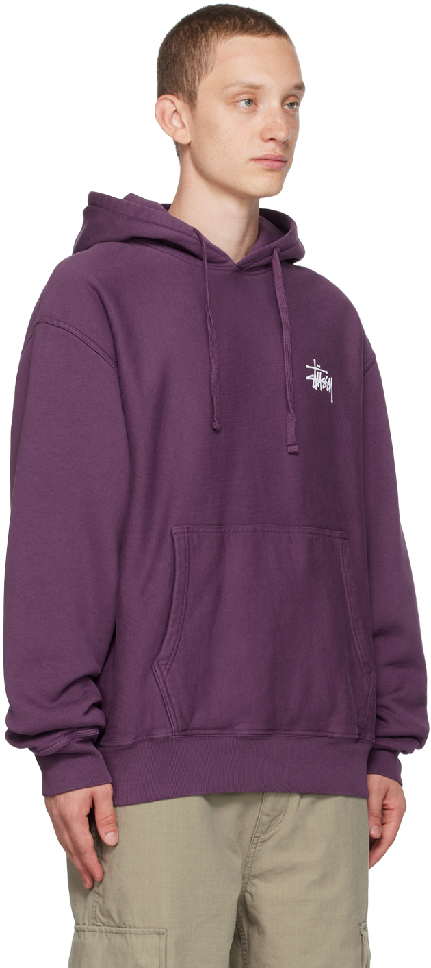 Purple Printed Hoodie