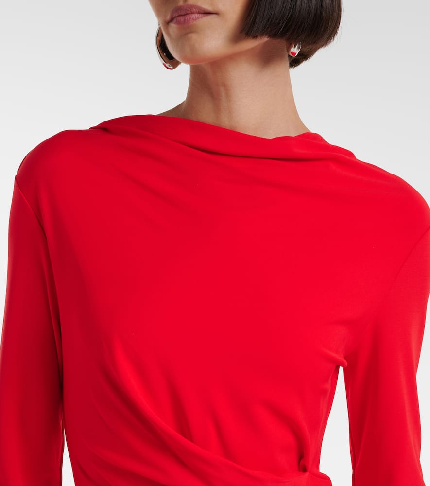 Ferrera ruched jersey maxi dress