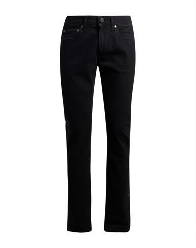 Man Jeans Black Size 33 Cotton, Polyester, Elastane
