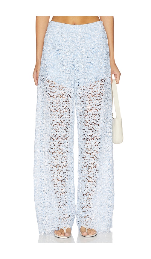 Generation Love Cleo Two Tone Lace Pants in Blue. - M also in L, S