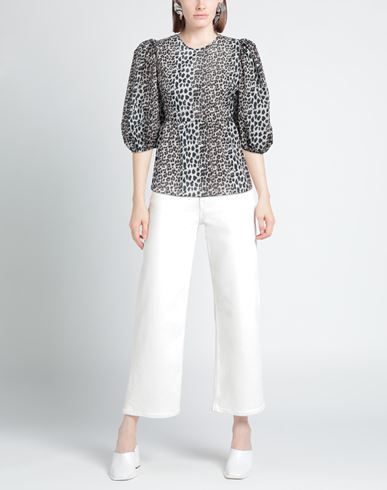 Woman Top Ivory Size 2 Polyester, Elastane
