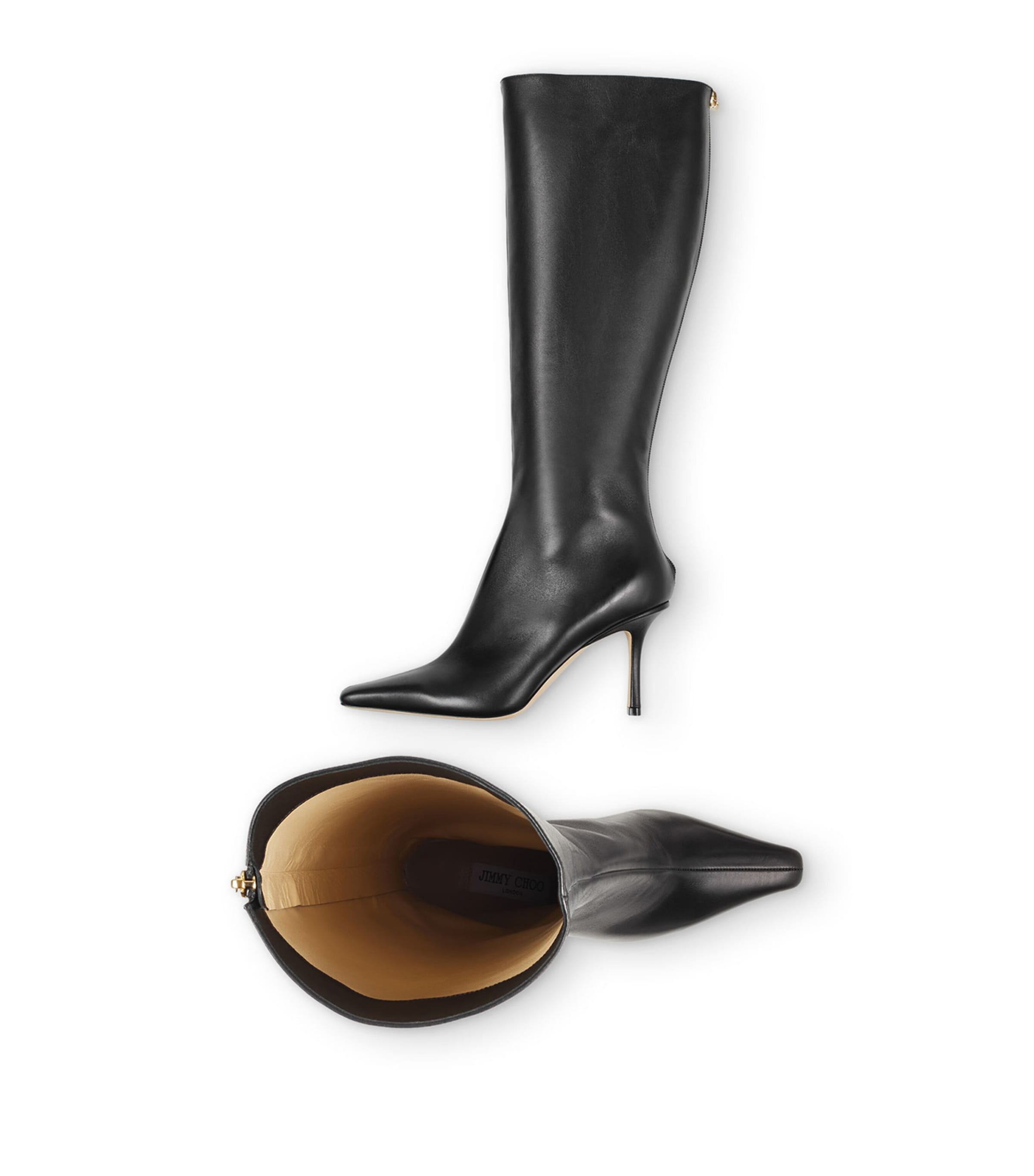 Agathe 85 Leather Knee-High Boots