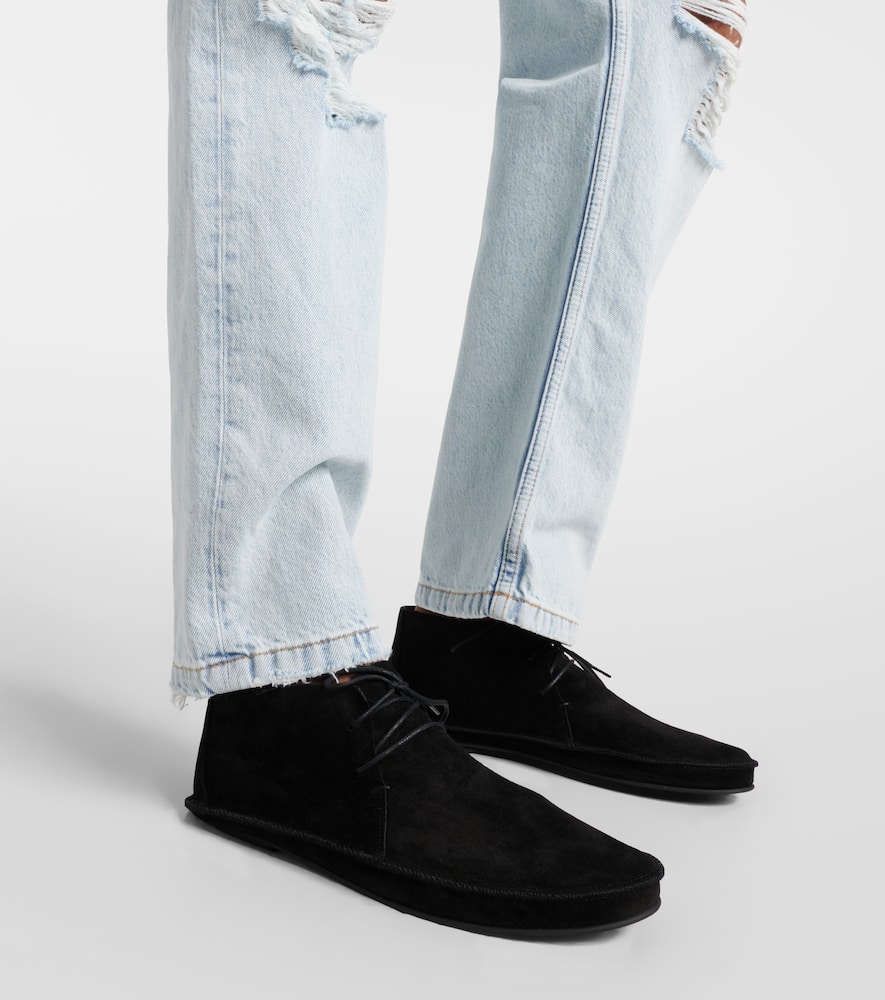 The Row Tyler suede ankle boots