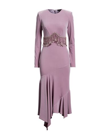 Woman Maxi dress Mauve Size 4 Polyester, Elastane