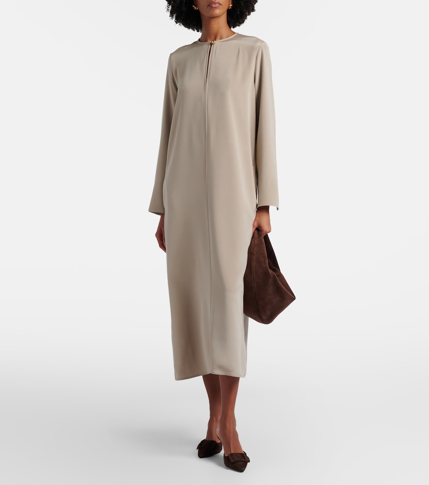 Unghia silk-blend midi dress