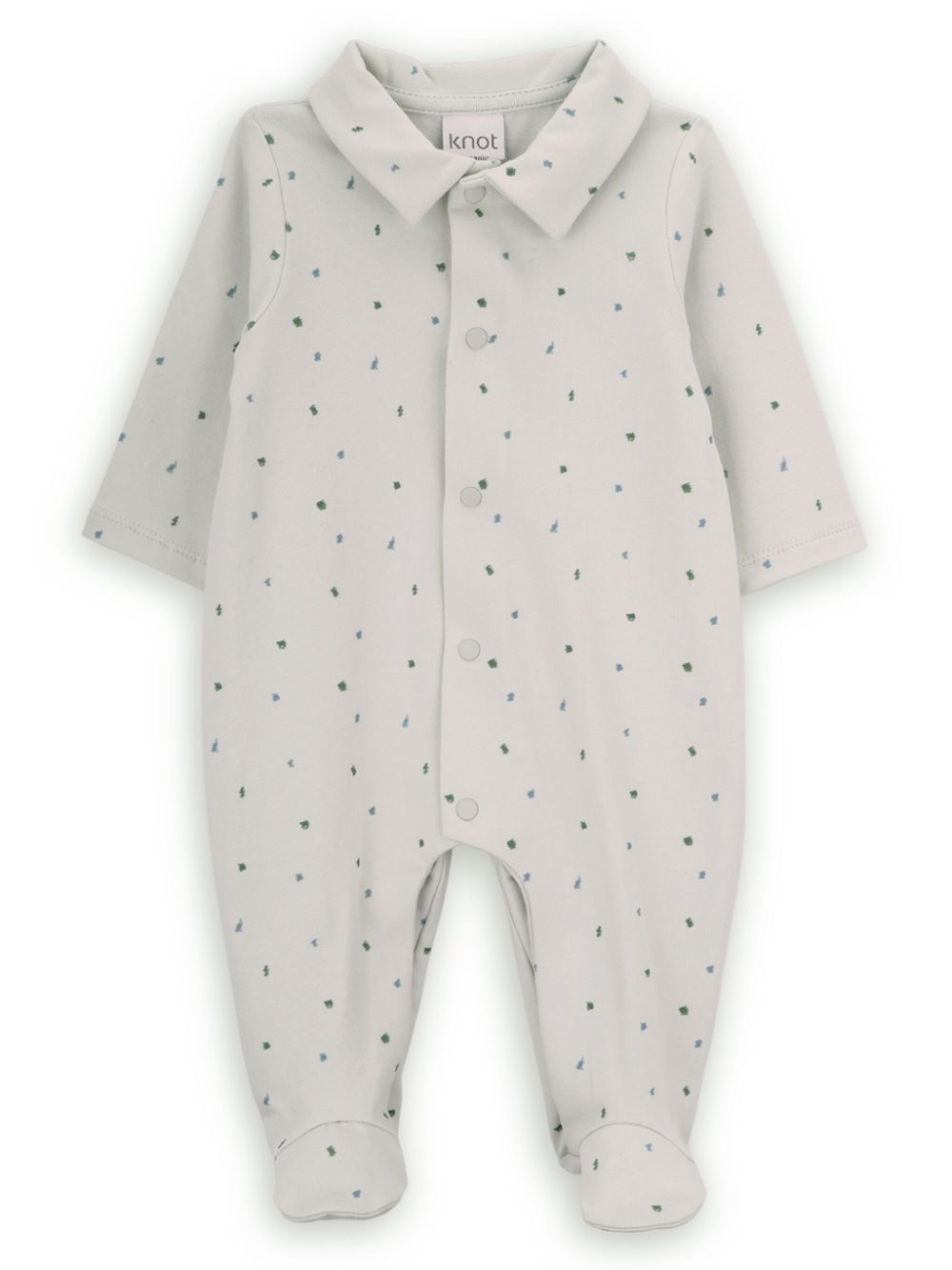 Polka-dot print pajamas - White