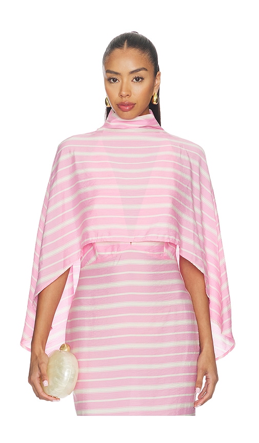 Milkwhite Cape in Stripes Pink. XS also in S