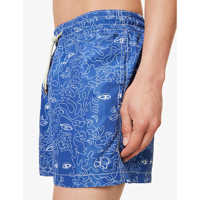 Arrels Barcelona 남성 Mens Blue Summer Spirits Juliana Printed Swim Shorts XL 75521425
