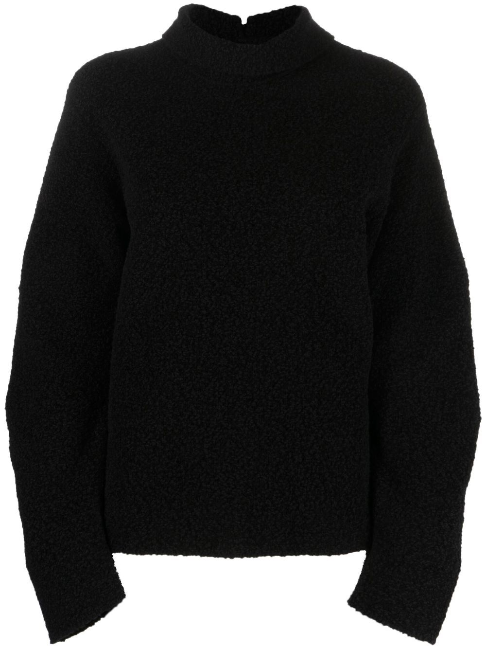 Long sleeve knit sweater - Black