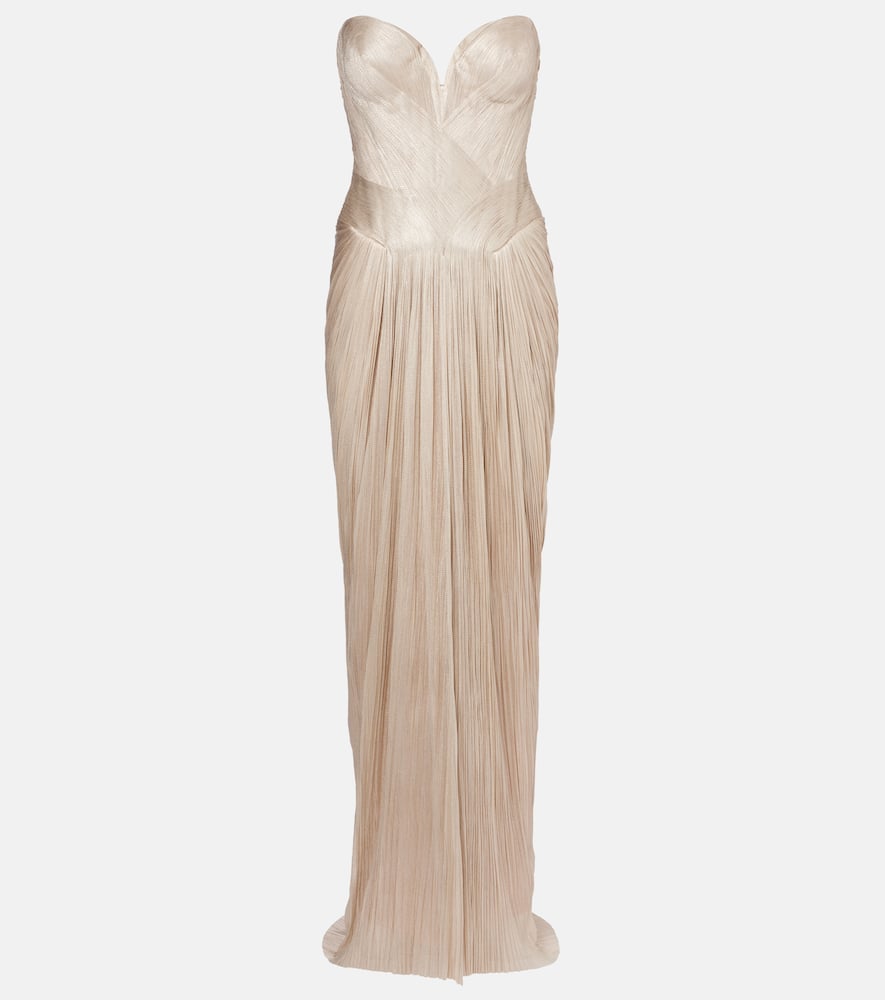 Noor silk tulle corset gown