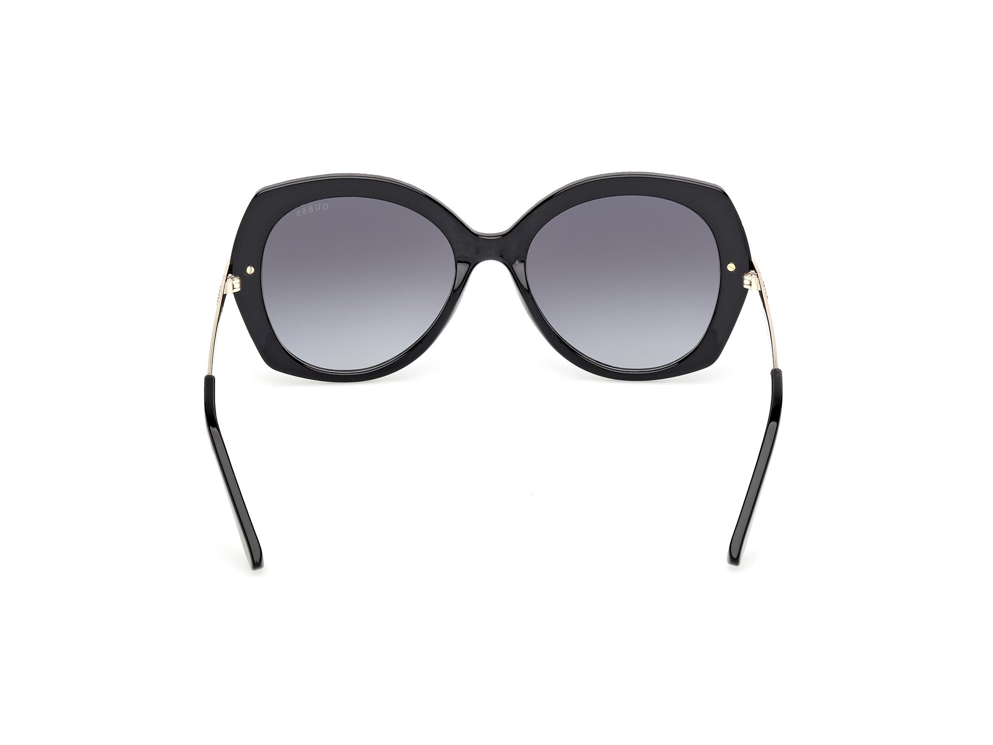 Guess Mujer Guess GU00215 01B Gafas de sol Inyectado Negro Fumar Redonda Norma