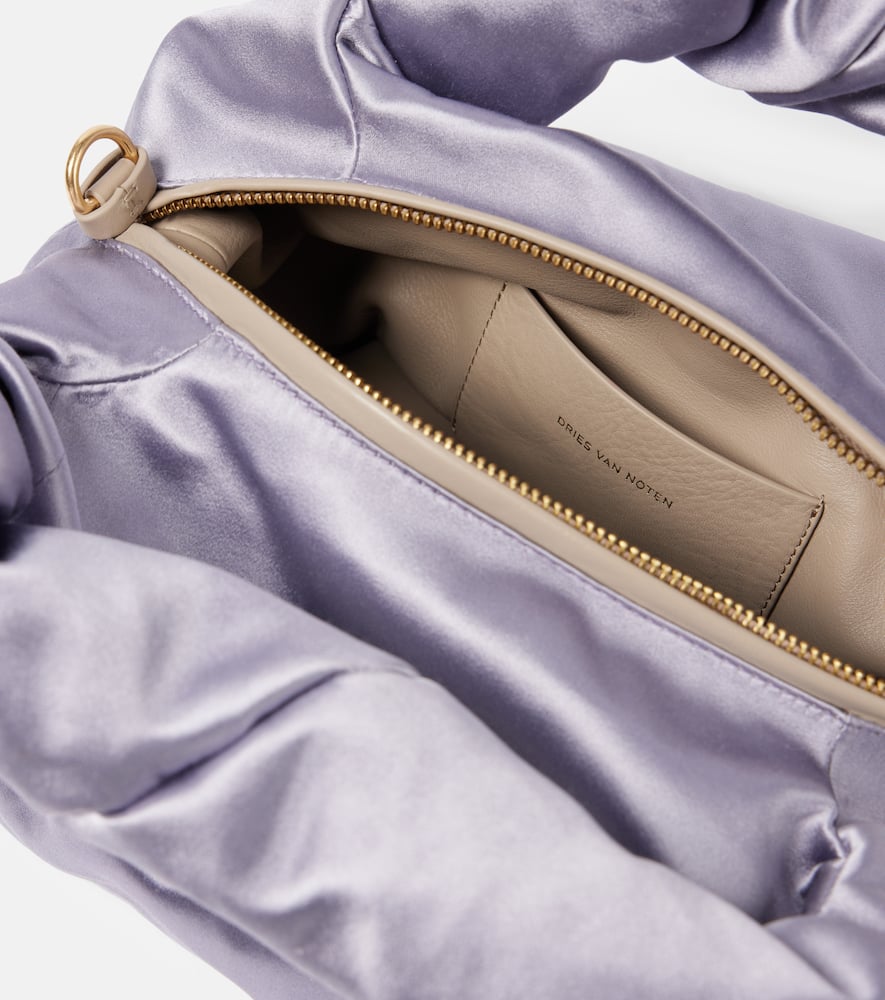 Dries Van Noten Twist satin tote bag