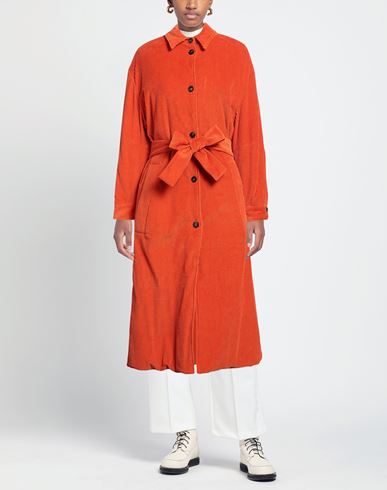 T_coat Woman Coat Orange Size 6 Cotton